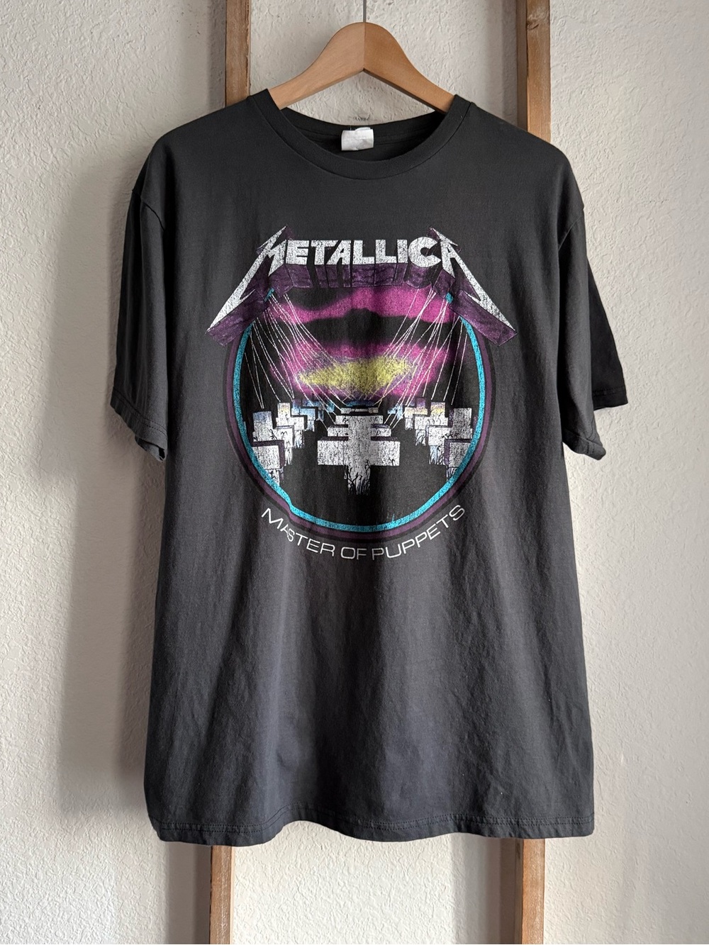 Bay Island Vintage Metallica 1986 Album Cover Graphic T-Shirt sz: XL